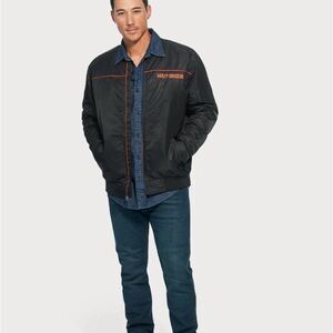 NWT Harley-Davidson Men’s Black Bomber Jacket Bar Shield 2XL